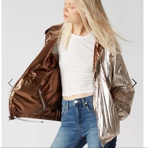 Blank NYC Metallic Bronze and Silver Jacket